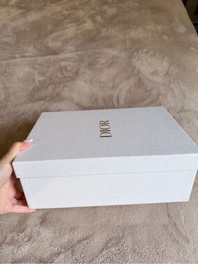 Dior White Box with Gold Logo